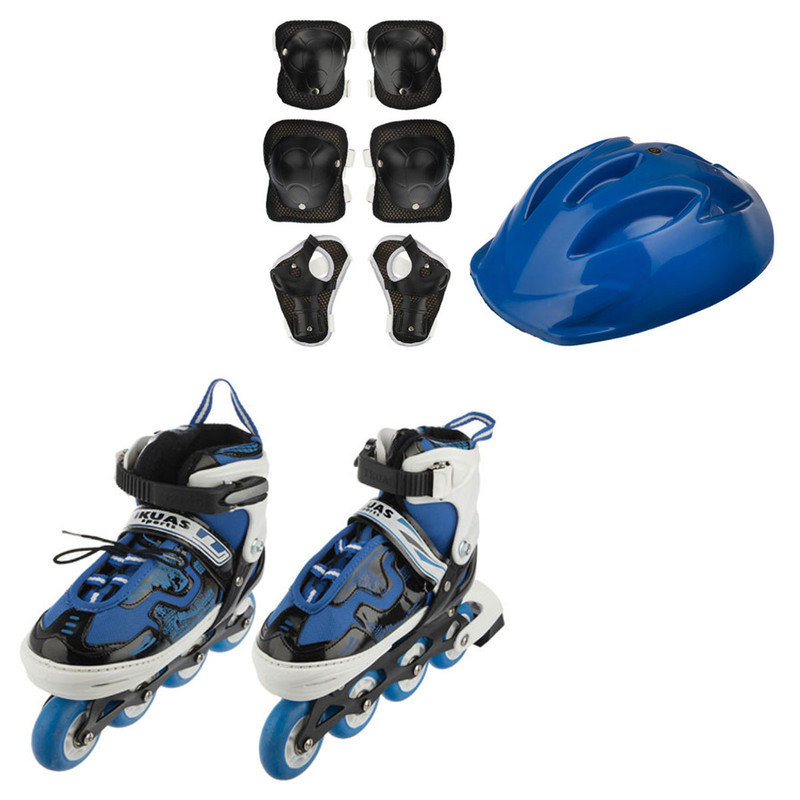 اسکیت کفشی مدل Ikuas به همراه کلاه و لوازم ایمنی اسکیت